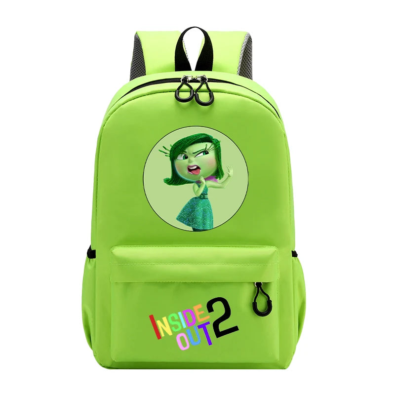 [Hot]Disney Inside Out 2 Backpacks Anime Cartoon Printed Shoulders Bag Back To School Gifts Large Capacity Stationery Storage