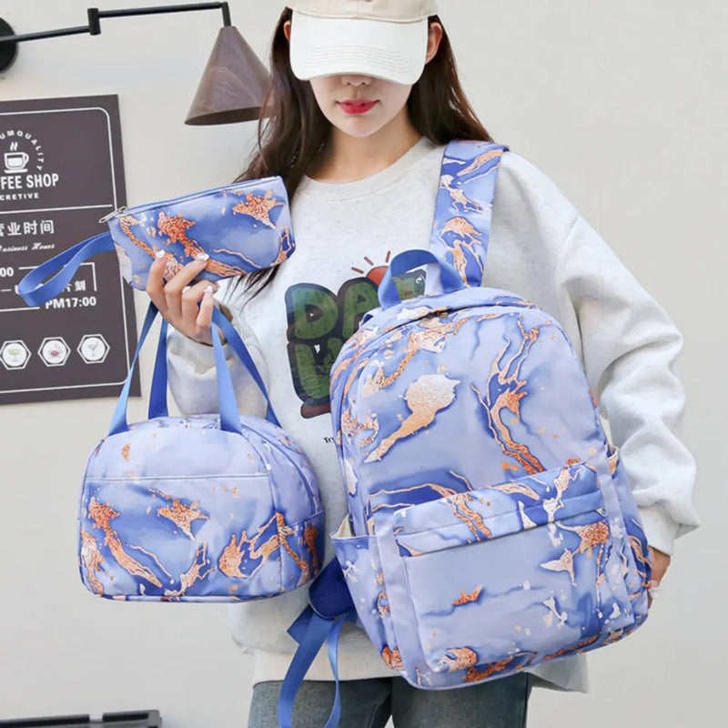 3Pcs/set Lilo Stitch Backpack for Girl Boy Student Teenager Children Rucksack Kids Birthday Gift Women Casual School Bag