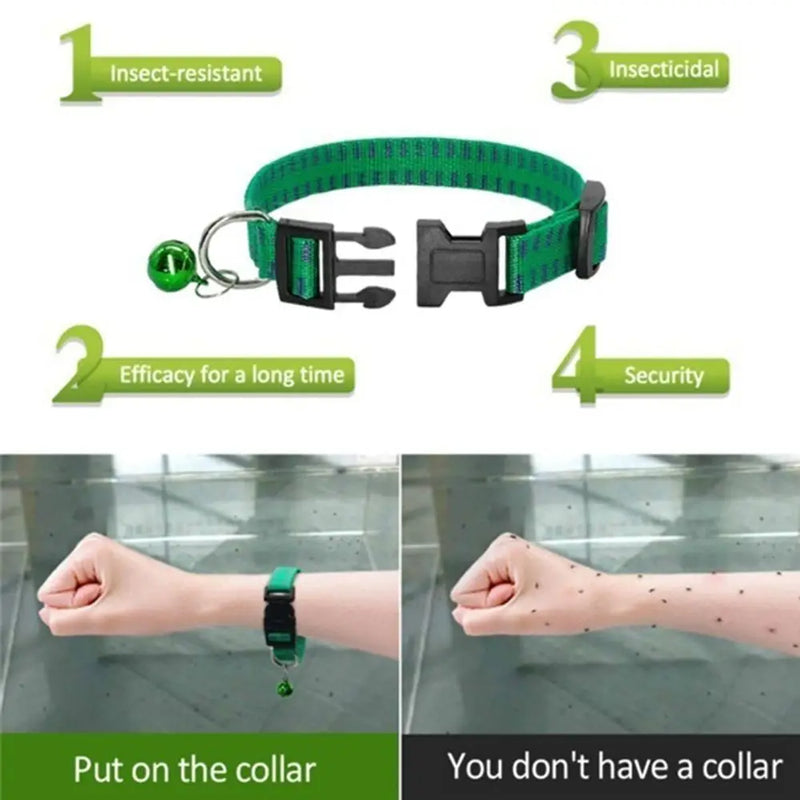 Effective Safety Kill Insect Mosquitoes Outdoor Dog Collar Anti Flea Mite Tick Neck Strap Pet Suppies