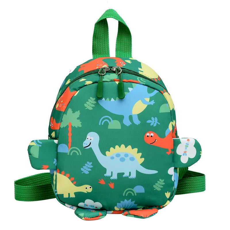 Mochilas de dinossauro bonito dos desenhos animados para bebê, Kindergarten Schoolbag para crianças, meninos e meninas, animais sacos para criança